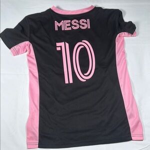 Kids Black and Pink Soccer Jersey